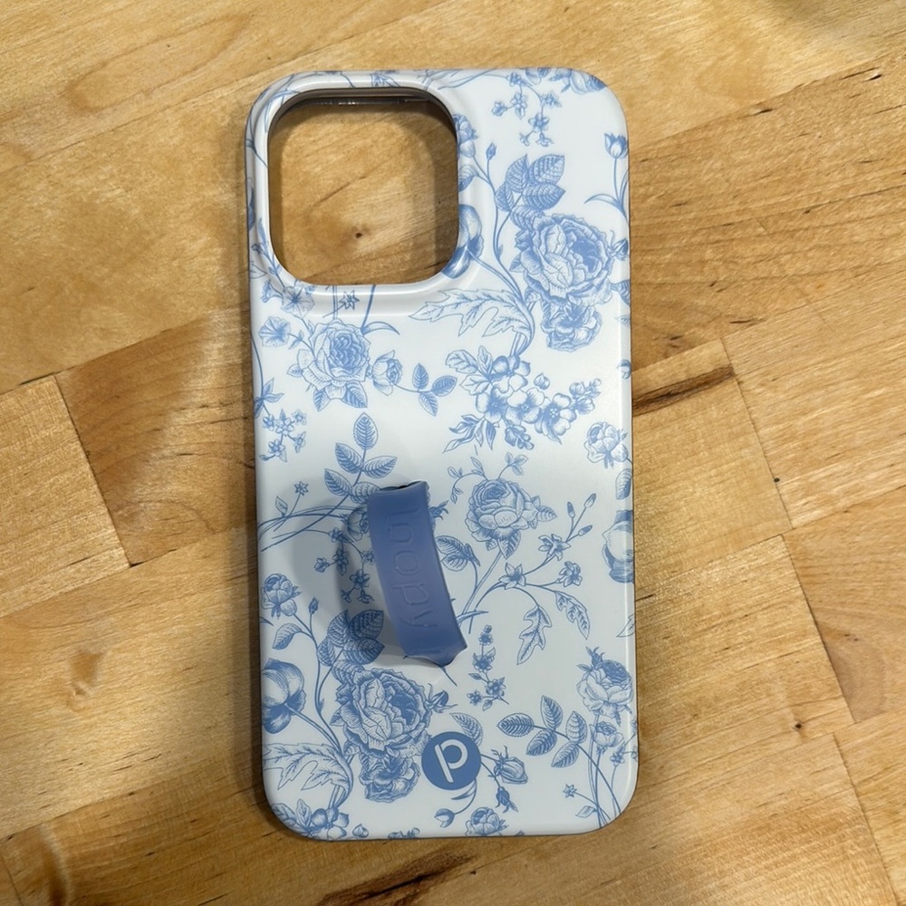 Loopy Case Blue and White Floral iPhone Case